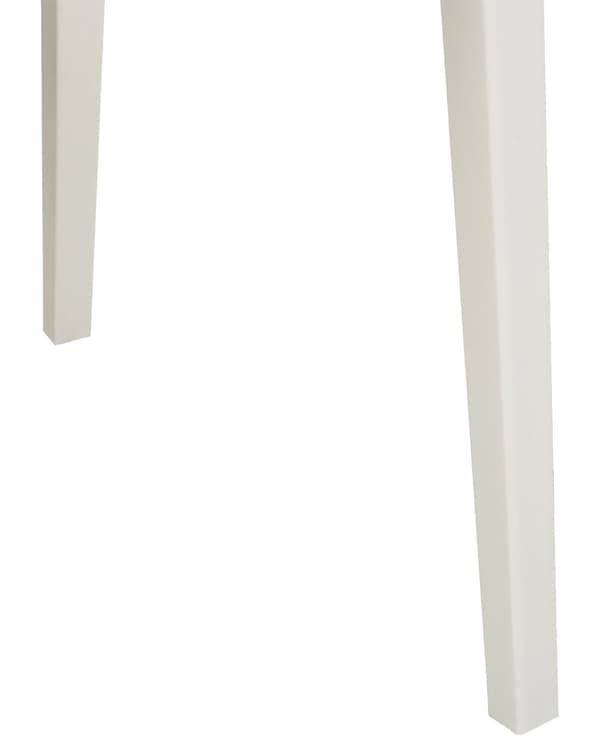 Uppsättning med 2 matstolar Vit Stapelbar Armless Benskydd Plast Konferensstolar Samtida Modern Design Matrum Sittplatser