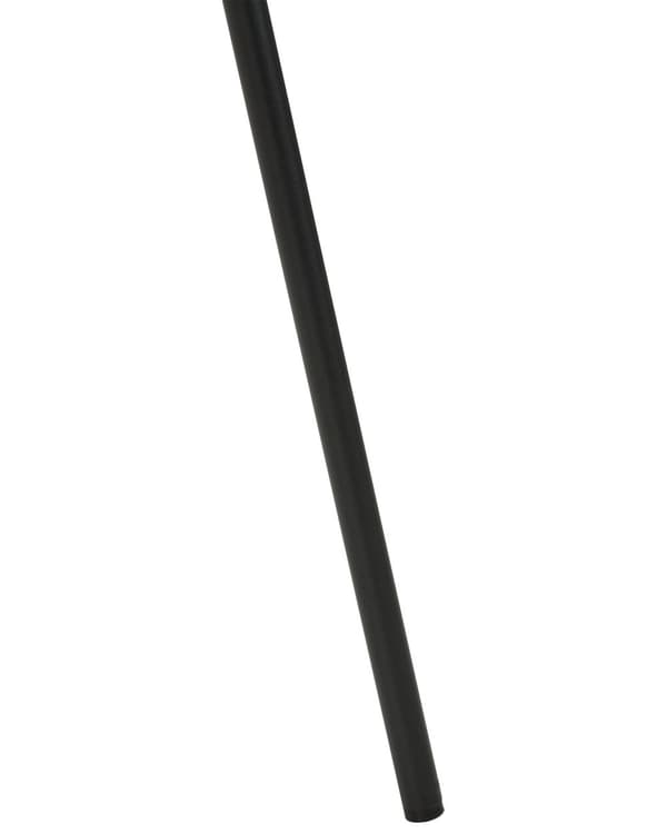Uppsättning med 2 matstolar Svarta armlösa benkåpor Boucle Svarta järnben Modern retrodesign Sittplatser i matsalen
