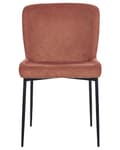Miniatyrbilde 5 av 9: Sett med 2 Stoler Brun Polyester Strikket stoff Metallben Uten armlener Moderne design