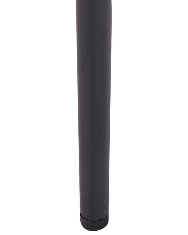 Sett med 2 Stoler Brun Polyester Strikket stoff Metallben Uten armlener Moderne design