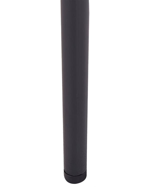 Sett med 2 Stoler Mørkegrå Polyester Strikket stoff Metallben Uten armlener Moderne design