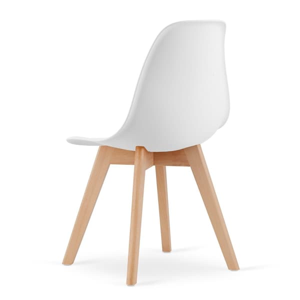 Matstol KITO - 46x50x80cm - bokben - vit