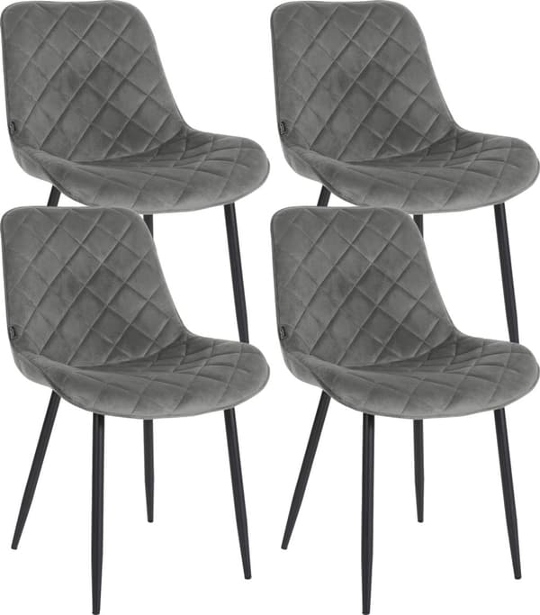 CLP Sæt med 4 stole Springs Velvet