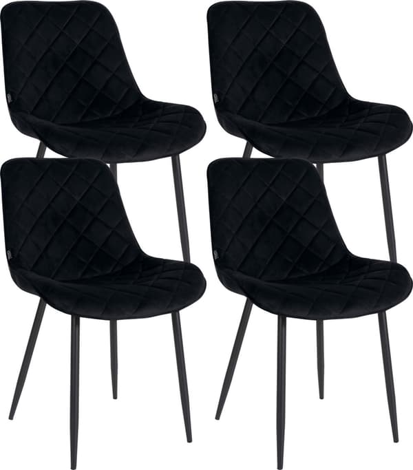 CLP Sæt med 4 stole Springs Velvet
