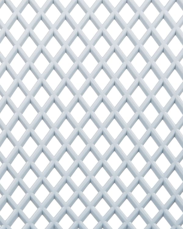 Sæt med 4 stole lyseblå plast syntetisk gennembrudt ryg moderne minimalistisk stil