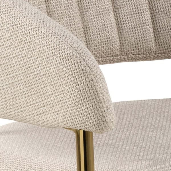 2 x Ann matstol med armstöd beige.