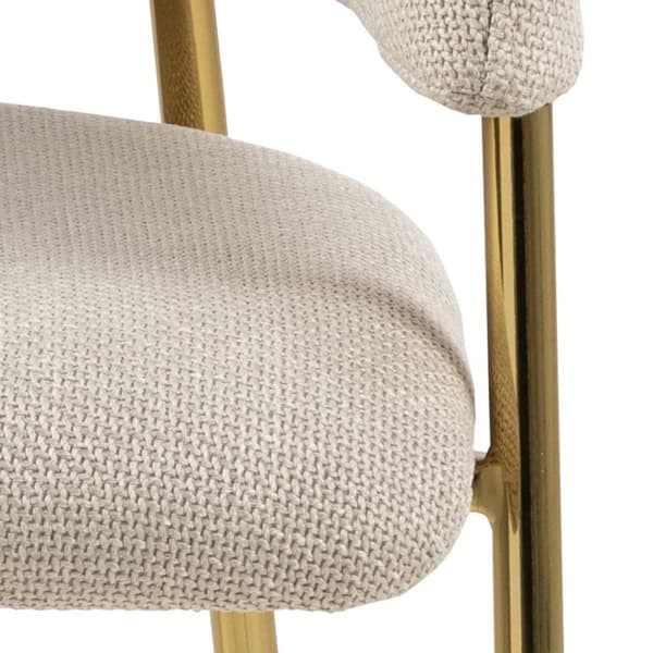 2 x Ann matstol med armstöd beige.