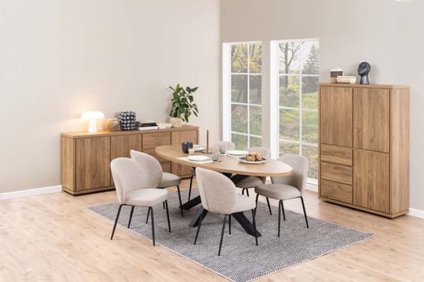 2 x  Patricia spisestuestol beige.