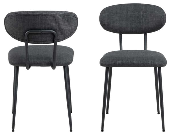 2 x  Denise spisestuestol grå.