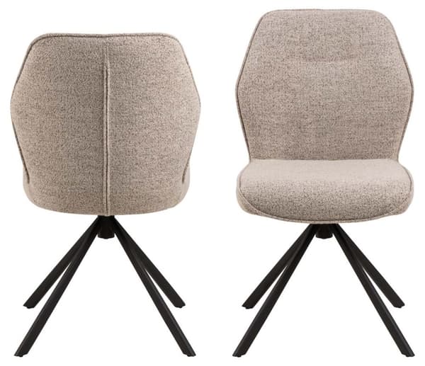 2 x  Aura spisestuestol beige.