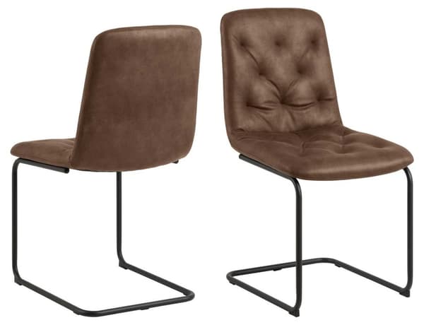 2 x Kira matstol brun.