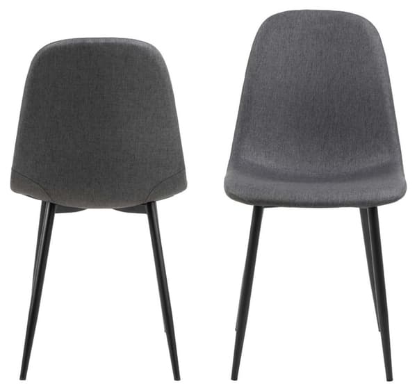 4 x  Celia spisestuestol grå.