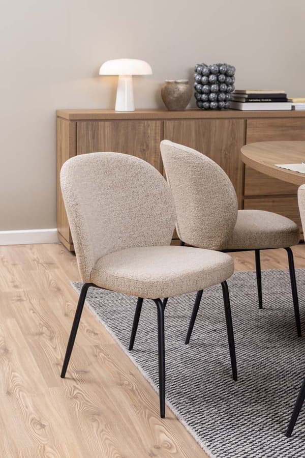 2 x Patricia spisestuestoler beige.