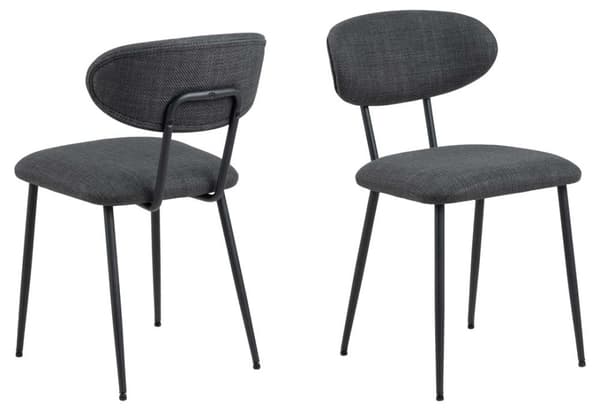 2 x Denise spisestuestoler grå.