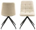 Miniatyrbilde 2 av 9: 2 x Capone spisestuestoler beige.