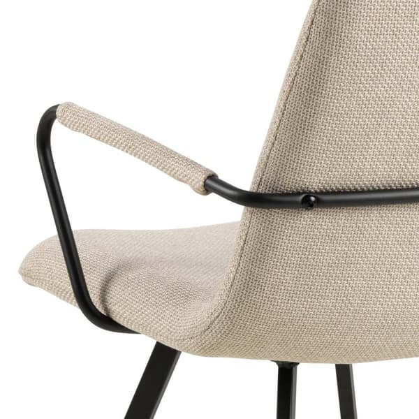2 x Selina spisestuestoler med armlener beige.