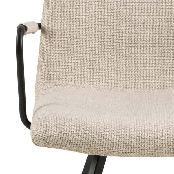 2 x Selina spisestuestoler med armlener beige.