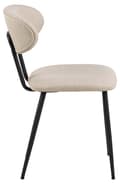 Miniatyrbilde 3 av 9: 2 x Denise spisestuestoler beige.