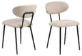 Miniatyrbilde 1 av 9: 2 x Denise spisestuestoler beige.