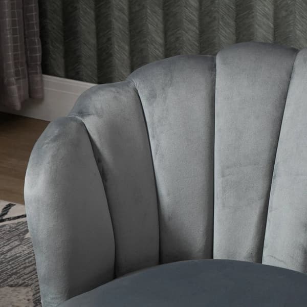 Rootz Matsalsstol - Köksstol - Fåtölj Med Ryggstöd - Vardagsrumsstol - Polyester - Gummiträ - Mörkgrå - 66 x 66 x 78,5 cm