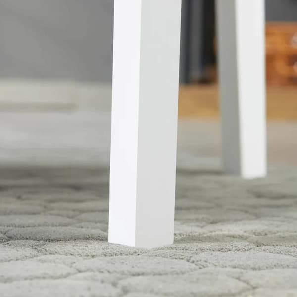 Rootz Set med 2 matstolar - Trästolar - Massivt trä - Furu - Vit - 41L x 46,5W x 85,5H cm