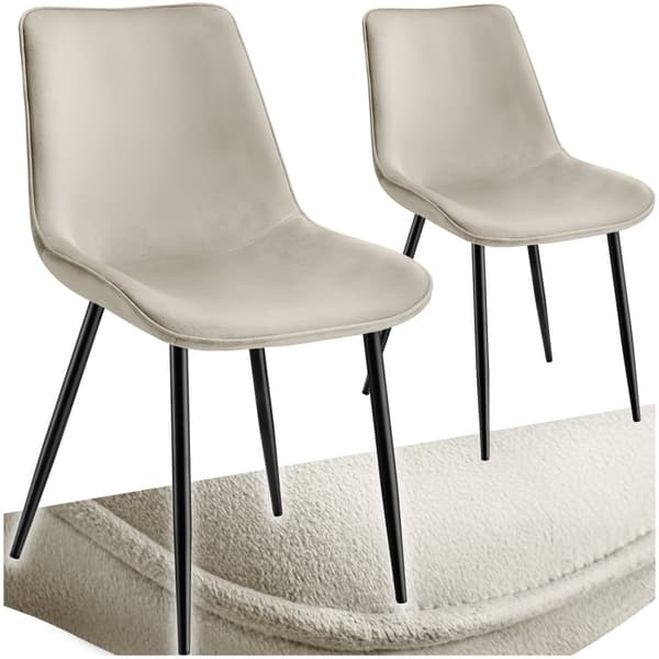 Stole Monroe velour look - creme,Sæt med 2 stk.