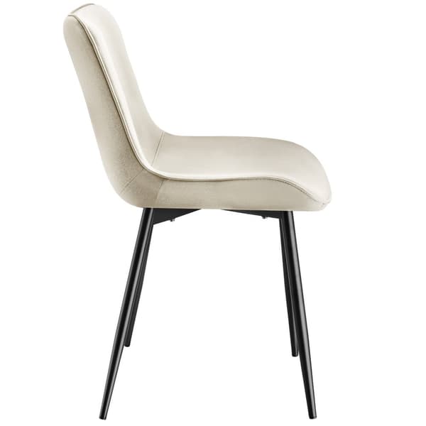 Stole Monroe velour look - creme,Sæt med 4 stk.