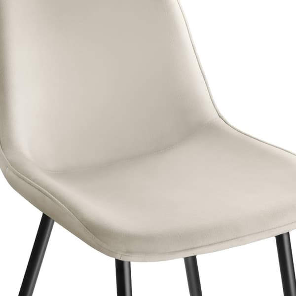 Stole Monroe velour look - creme,Sæt med 4 stk.