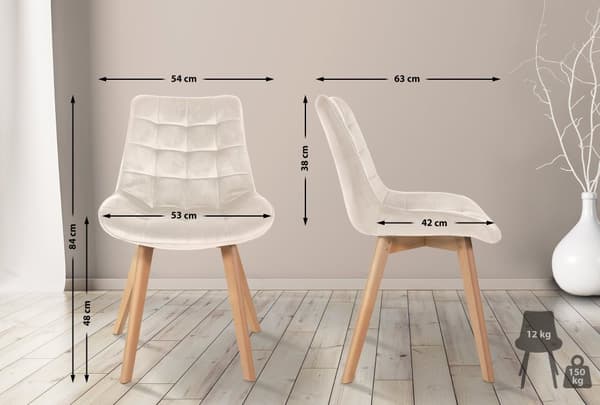 CLP Sæt med 2 stole Brook velvet