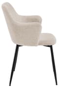 Miniatyrbilde 3 av 10: 2 x Ilsa spisestuestoler med armlener beige.