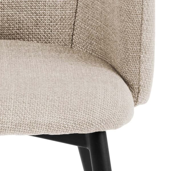 2 x Ilsa spisestuestoler med armlener beige.