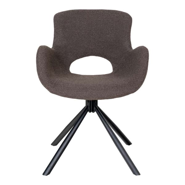 2 x Amorim matstol bouclé snurrfunktion mushroom.