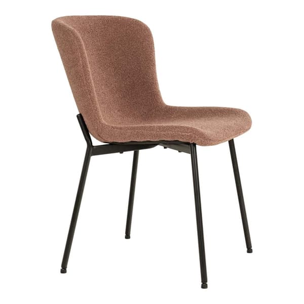 2 x Maceda spisestuestoler bouclé rust.