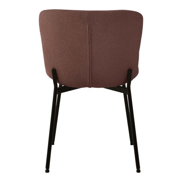 2 x Maceda spisestuestoler bouclé rust.
