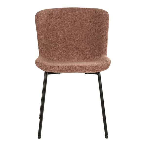 2 x Maceda spisestuestoler bouclé rust.