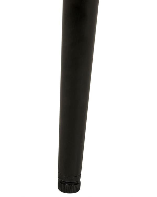 Sett med 2 Spisestoler Beige bouclépolstring Høy ryggstøtte Svarte metallben Moderne design
