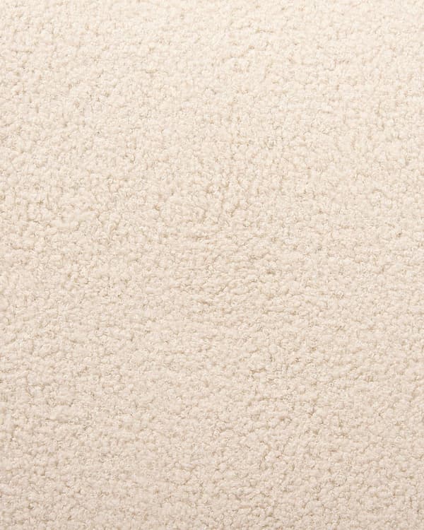 Sett med 2 Spisestoler Beige bouclépolstring Høy ryggstøtte Svarte metallben Moderne design