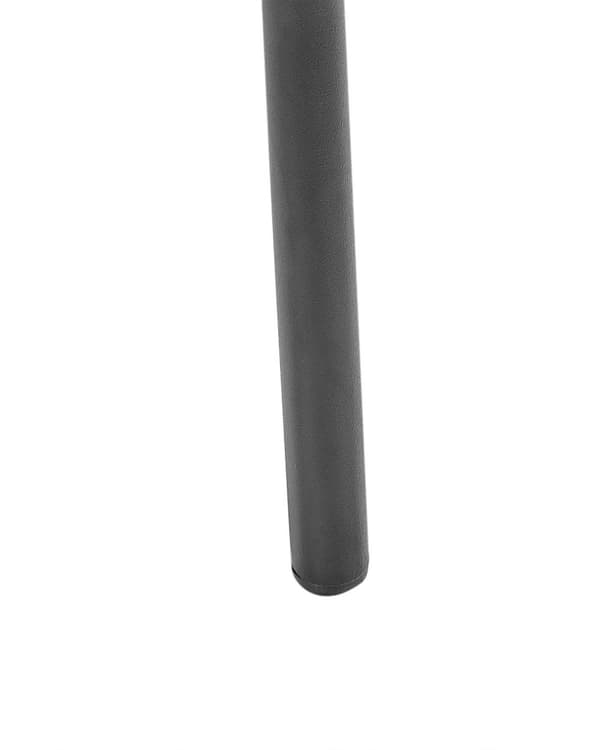 Set med 2 Matstolar Grön Polyester Sitsar Armlösa Metallben för Matsal Kök