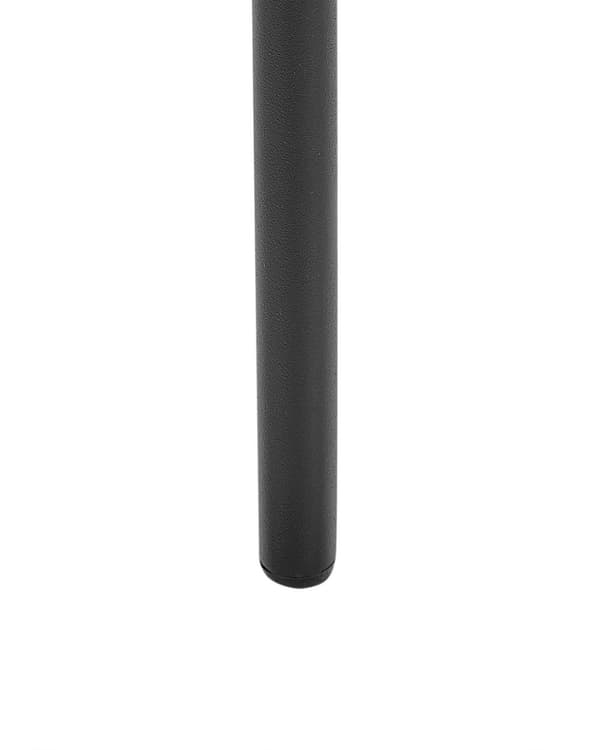 Set om 2 Matstolar Grå Polyester Sitsar Metallben för Matrum Kök