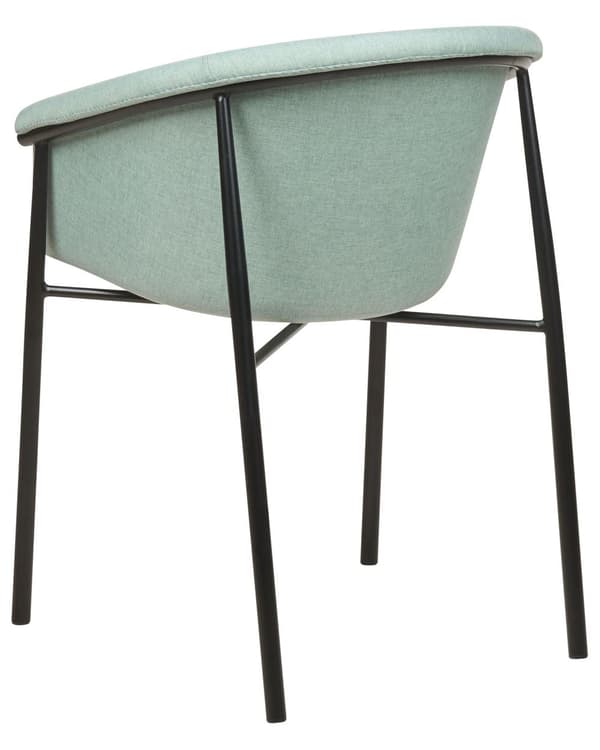 Sett med 2 Spisestoler Mintfarget Møbeltrekk i stoff Moderne design Spisestue Kjøkken