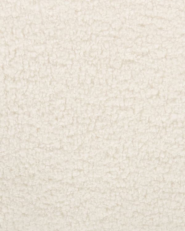 Set med 2 matstolar Off-White Boucle tygklädsel Svarta metallben med armstöd Böjt ryggstöd Modern modern design