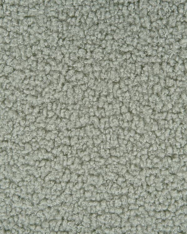Uppsättning med 2 matstolar Ljusgrön Boucle-klädsel Svarta metallben Armlöst böjt ryggstöd Modern modern design