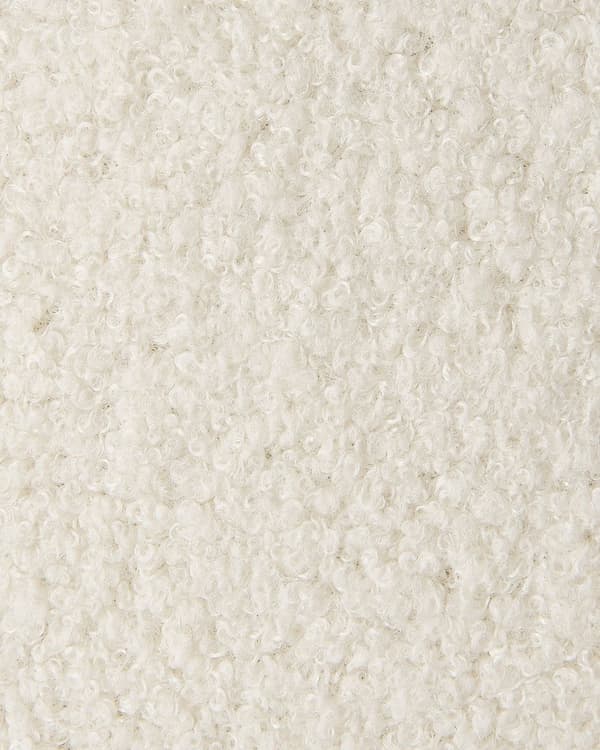Sett med 2 spisestoler Off-White Boucle polstret med svarte ben Retro Style Living Space møbler