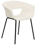 Miniatyrbilde 5 av 10: Sett med 2 spisestuestoler Off-White Boucle-seter Armless metallben til spisestue Kjøkken