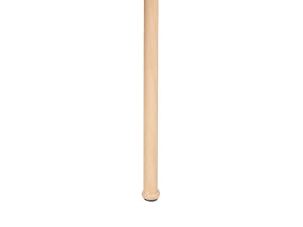Sett med 2 Spisestoler med Metallramme i lyst tre Beige stoffsete Ryggstøtte med wienerfletning Retro