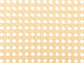 Miniatyrbilde 9 av 10: Sett med 2 spisestuestoler Svart metallramme Beige stoffsete Ryggstøtte med wienerfletning Retro-sitteplasser