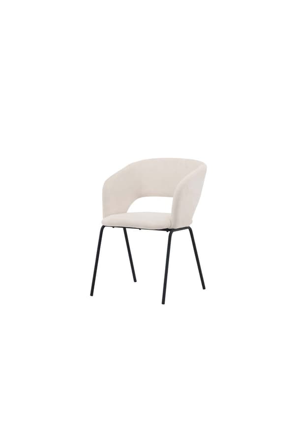 2 x Day spisestuestoler med armlener offwhite.