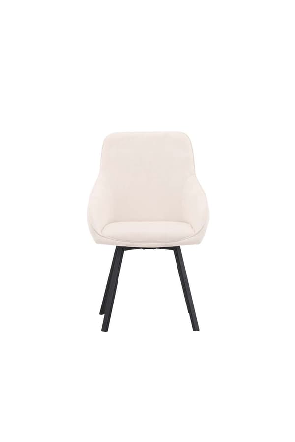 2 x Rosie spisestuestoler med armlener beige.