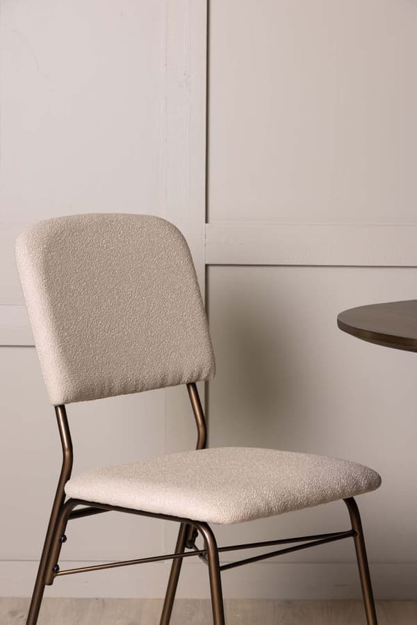 2 x Seda spisestuestoler beige, brun.