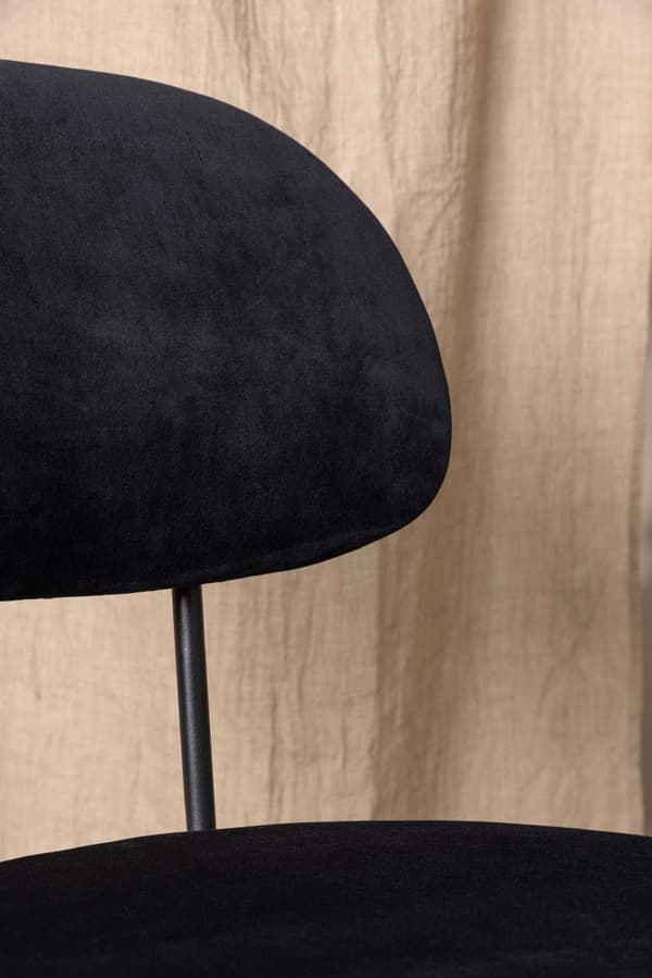 2 x Stella spisestuestoler velour svart.